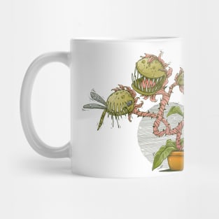 Carnivorous plant eating mosquito Mug